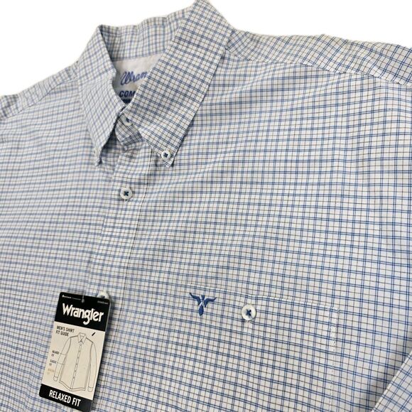 Wrangler 20X Competition Shirt Mens 2XT Plaid Western Rodeo Button New - Picture 9 of 16